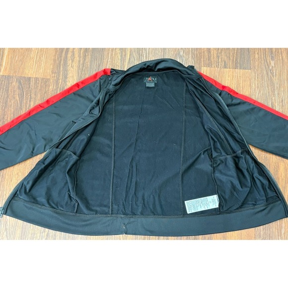 Nike Air Jordan Jacket Boys Size XL Black Red Full Zip Long Sleeves - Picture 6 of 16